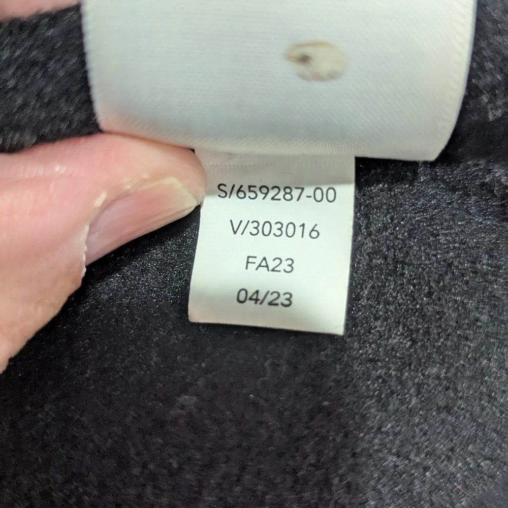Athleta Women's Black Long Sleeve Activewear Fleece Top Sweatshirt Size 1X - Picture 11 of 13
